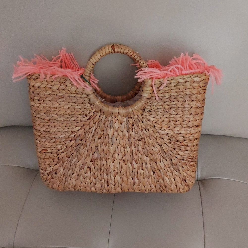 PACIFIC PARADISE New Hyacinth Basket Bag
